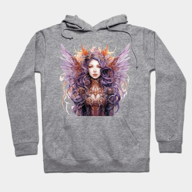 Steampunk Angel #7 Hoodie by Chromatic Fusion Studio